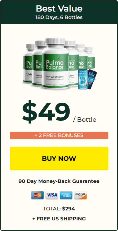 Pulmo Balance order 6 bottles